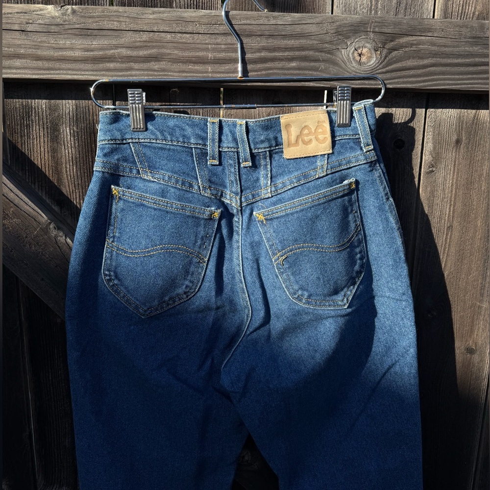 Vintage made in USA Lee Riders blue Denim High Waisted jeans